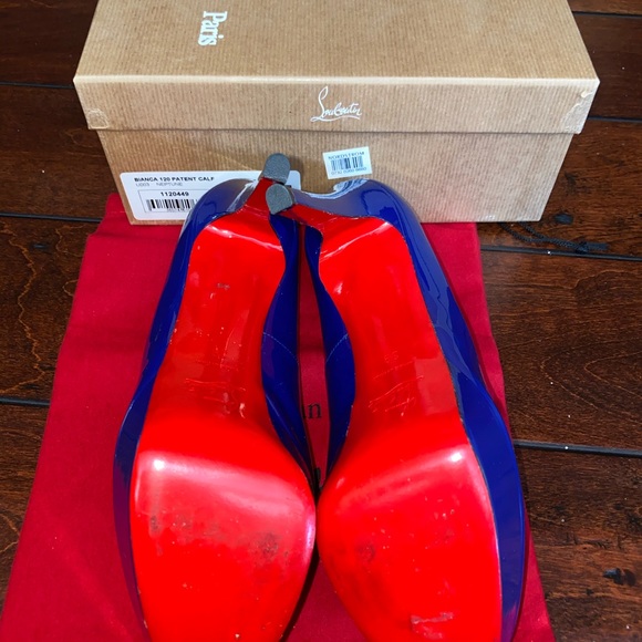 Christian Louboutin 120mm bianca patent heels - Picture 5 of 5